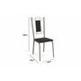 Imagem de Kit 4 Cadeiras de Cozinha Florença 4C005  4 Un Níquel/Linho Capuccino - Kappesberg