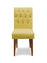 Imagem de Kit 4 Cadeiras De Jantar Decorativa Gabi Suede Amarelo