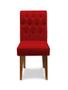 Imagem de Kit 4 Cadeiras De Jantar Decorativa Gabi Suede Vermelho