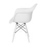 Imagem de Kit 4 Cadeiras de Jantar Eames Eiffel Braço Branca Color