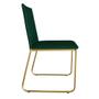 Imagem de Kit 4 Cadeiras de Jantar Estofada Lille Base Gold Veludo Verde - Montanaris Decor