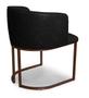 Imagem de Kit 4 Cadeiras De Jantar Florença Compose Linho Preto e material sintético Preto - Meu Lar Decorações