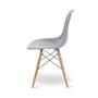 Imagem de Kit 4 Cadeiras Design Eiffel Eames Wood Jantar Cinza