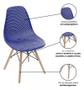 Imagem de Kit 4 Cadeiras Eames Design Colméia Eloisa Colorida Azul Marinho