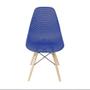 Imagem de Kit 4 Cadeiras Eames Design Colméia Eloisa Colorida Azul Marinho