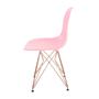 Imagem de Kit 4 Cadeiras Eames Design Eiffel Jantar Rosa Ferro Cobre