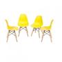 Imagem de Kit 4 Cadeiras Eames Dkr Base Madeira Or Design