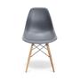 Imagem de Kit 4 Cadeiras Eames Wood Design Eiffel Jantar Cinza Escuro