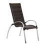 Imagem de Kit 4 Cadeiras em Alumínio Varanda Piscina Externa e Mesa de Centro Garden em Alumínio Trama