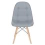 Imagem de Kit 4 cadeiras estofadas Charles Eames Eiffel Botonê com pés de madeira clara