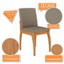 Imagem de Kit 4 Cadeiras Estofadas Sucre Cinamomo/veludo Capu - Móveis Arapongas