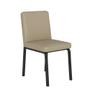 Imagem de Kit 4 Cadeiras Industrial Pequim Preto/material sintético Bege - Móveis Arapongas