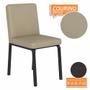 Imagem de Kit 4 Cadeiras Industrial Pequim Preto/material sintético Bege - Móveis Arapongas