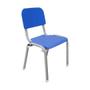 Imagem de Kit 4 Cadeiras  Infantil Polipropileno LG flex Reforçada Empilhável WP Kids Azul