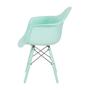 Imagem de Kit 4 Cadeiras Jantar Eames Eiffel Braço Azul Tiffany Color