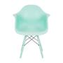 Imagem de Kit 4 Cadeiras Jantar Eames Eiffel Braço Azul Tiffany Color