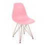 Imagem de Kit 4 Cadeiras Jantar Eiffel Eames Design Rosa Ferro Cobre