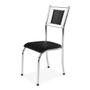 Imagem de Kit 4 Cadeiras para Cozinha Belize Cromado/Preto 7084 - Wj Design