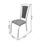 Imagem de Kit 4 Cadeiras para Cozinha Paris Branco Craquelado/Bege 2398 - Wj Design