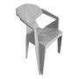Imagem de kit 4 Cadeiras Poltrona Com Apoio Braço Plástica DIAMOND
