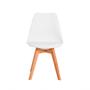 Imagem de Kit 4 Cadeiras Saarinen Branca + Mesa Redonda 70cm Branca
