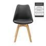 Imagem de Kit 4 Cadeiras Saarinen Wood Com Estofamento Várias Cores