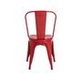 Imagem de Kit 4 Cadeiras Tolix Iron Design Vermelha Aço Industrial Sal
