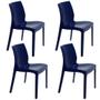 Imagem de Kit 4 Cadeiras Tramontina Alice Brilho Summa em Polipropileno Azul Yale 92037170