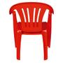 Imagem de Kit 4 Cadeiras Vermelha em Plastico Suporta Ate 182 Kg Mor