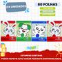 Imagem de Kit 4 cadernos Brochura Alibombom com pauta Aprendizado + acessórios