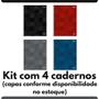 Imagem de Kit 4 Cadernos Escolares Zip Tilibra 80 Folhas 200x275mm Universitário Faculdade Escola Curso Aula