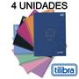 Imagem de Kit 4 Cadernos Espiral 80 Folhas Universitário Cores Capa Dura Sortido Materiais Escolares 152996-4