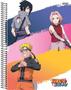 Imagem de Kit 4 Cadernos Naruto Shippuden Espiral 1 Matéria Escolar
