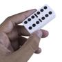 Imagem de Kit 4 caixas de domino branco peças de plástico tradicional jogo tradicional