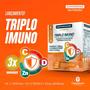 Imagem de Kit 4 caixas Triplo imuno Vitamina C 1000mg + Vitamina D 2000ui + Zinco - Catarinense