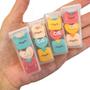 Imagem de Kit 4 Caixinhas Mini Borrachas Cubinhos Fantasia - Borracha Fofa Cis