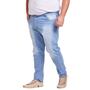 Imagem de Kit 4 Calça Jeans Masculina Plus Size Lycra Elastano Reta