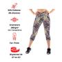 Imagem de Kit 4 Calcas Legging Corsario Plus Size Estampada Suplex Grosso