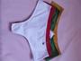 Imagem de Kit 4 calcinha Fio Larga Diamantes Lingerie TAM P