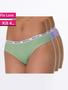 Imagem de Kit 4 Calcinha Malha Canelada Fio Algodão Moda Íntima Feminina Confortável
