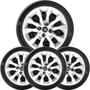 Imagem de Kit 4 Calota Fiat Mobi Argo Palio Aro 14 Com Emblema 293Cb
