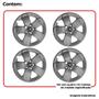 Imagem de Kit 4 Calota Fiat Toro 17 A 20 Aro 16 Grafite Emblema 301Cp