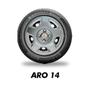 Imagem de Kit 4 Calotas Aro 14 Corsa Hatch 04/10 Encaixe Parafuso Cb
