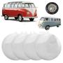 Imagem de Kit 4 Calotas Cromo Liso VW Kombi para Roda Original 5 Furos