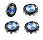 Imagem de Kit 4 calotas do centro da Roda Bmw 68mm X1 320i 325i X5 X6 118i 328i - Preto/Branco/Azul - 68mm