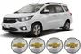 Imagem de Kit 4 Calotinha Tampa Roda Chevrolet Onix 2013 A 2016 55mm