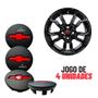 Imagem de Kit 4 Calotinhas Tampa Roda Gm Vectra Gtx Aro 17 58mm 8 Abas