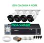 Imagem de Kit 4 Câmeras 1220 Full Color Dvr Intelbras Mhdx 4 Canais c/hd