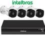 Imagem de Kit 4 Cameras de Segurança Intelbras Full Hd 1220 Dvr inteligente 4ch Imhdx 3004