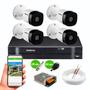 Imagem de Kit 4 Câmeras de Segurança Intelbras vhl 1120 B HD 720p 20m 1MP dvr 4 Canais Intelbras